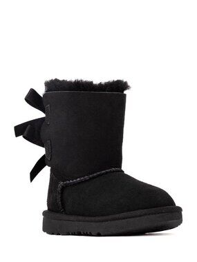UGG Australia Black Toddler Bailey Bow II Boot Original Style 1017394T Size 7
